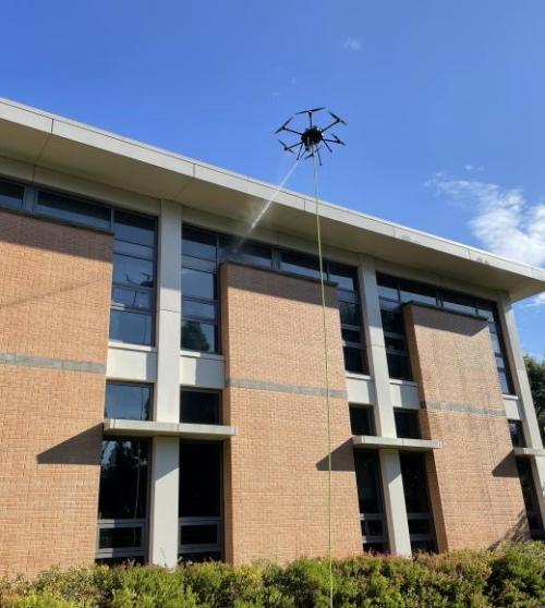 Elevating Campus Cleaning With Lucid Bots' Cleaning Drones